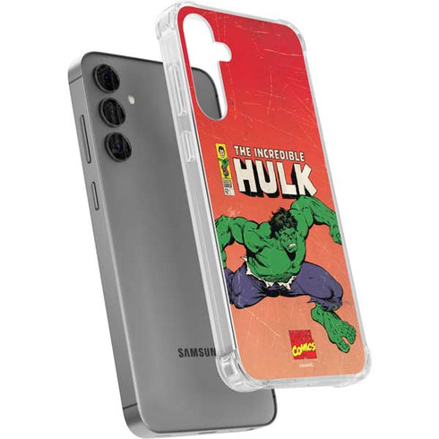 Marvel Classic Comics The Incredible Hulk Galaxy S24 Plus Clear Case